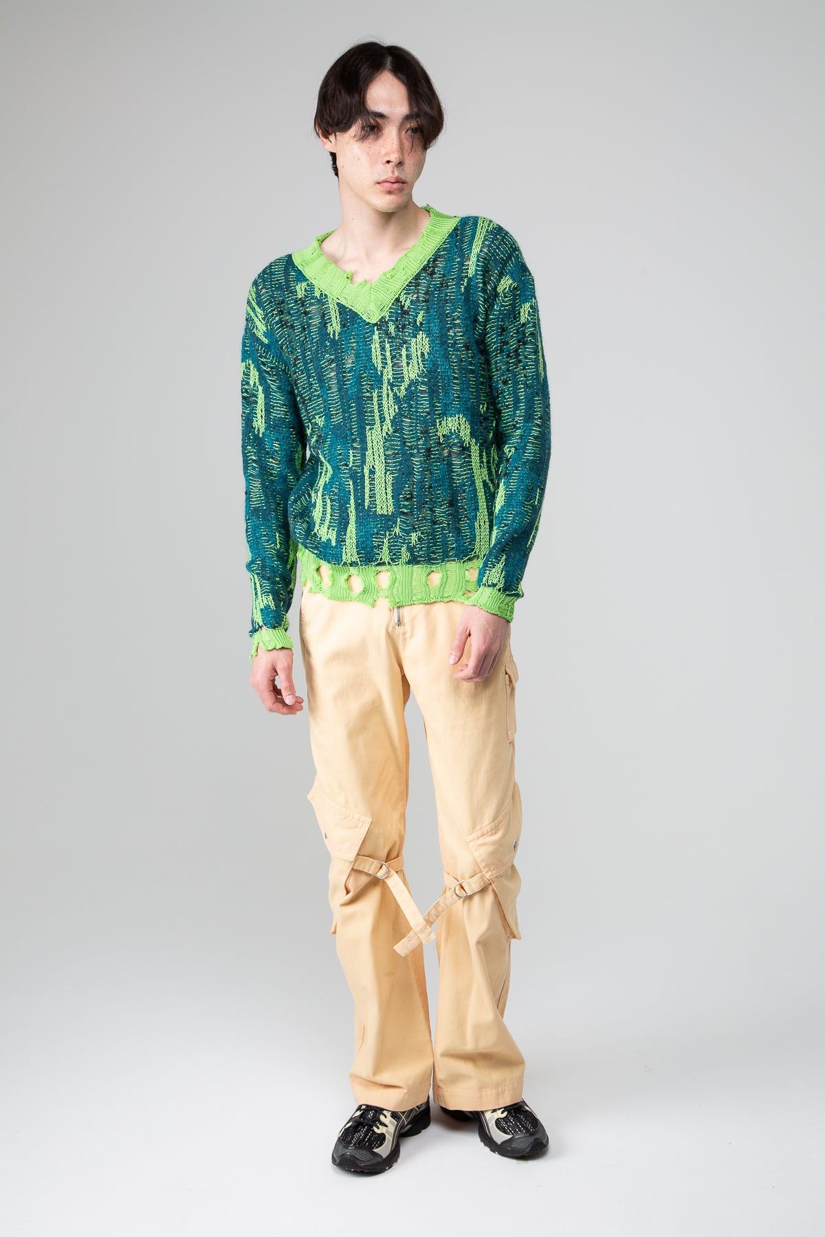 Andersson Bell $525 NWT Andersson Bell Theydon Spider V-Neck Sweater Size US S / EU 44-46 / 1 - 5 Thumbnail