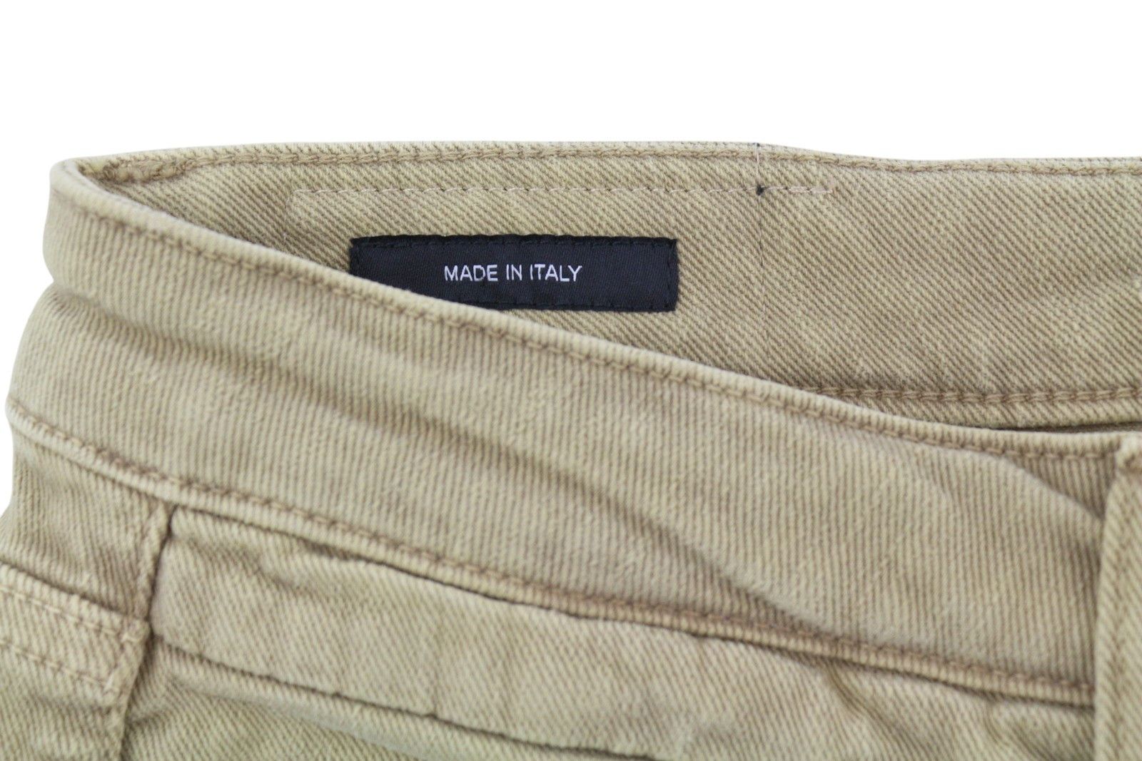 R13 BOY STRAIGHT 29 Khaki Stretchy Faded Ankle Casual 86311 Size 29" - 7 Thumbnail
