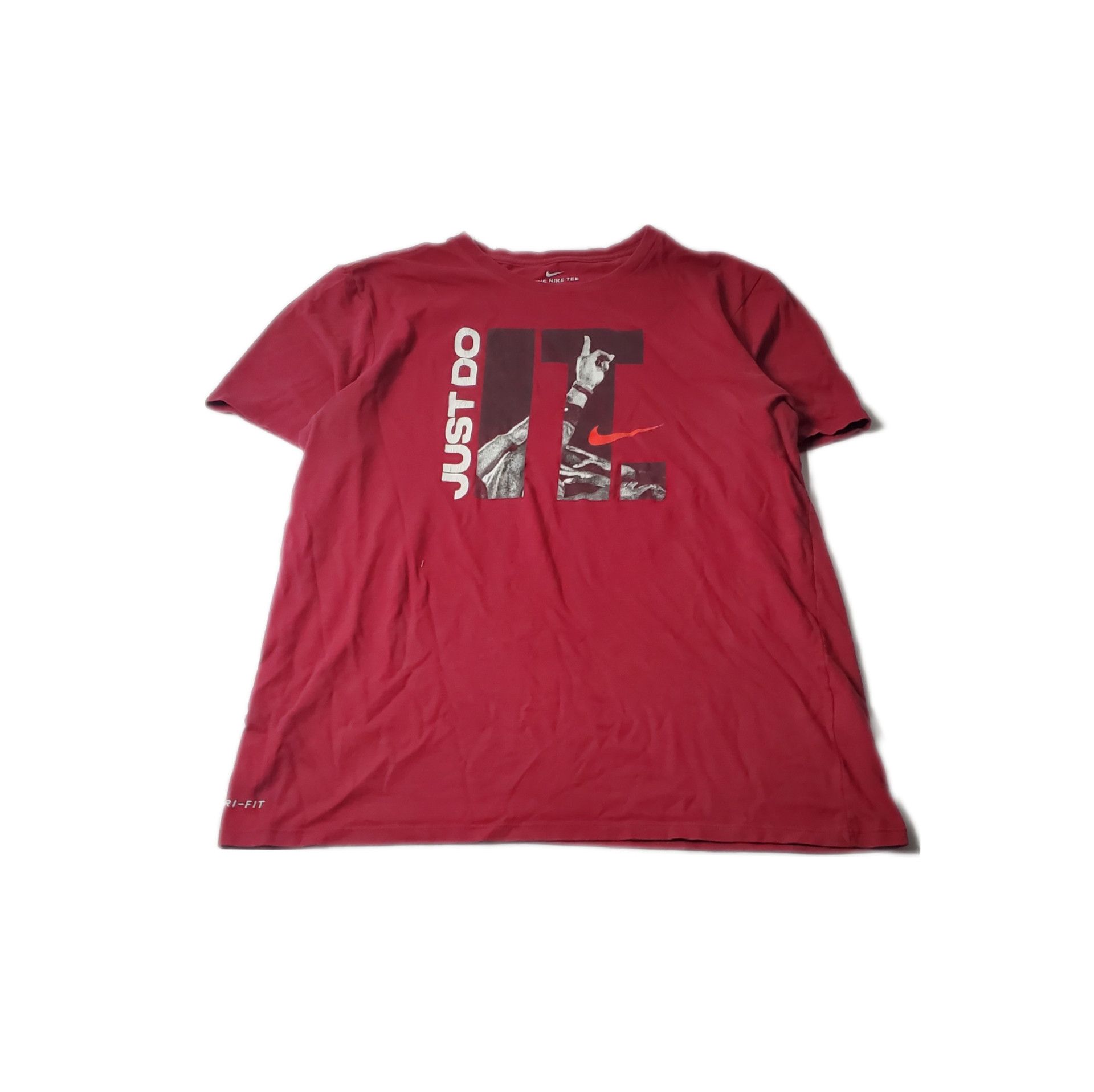 Vintage Nike Just Do It Photo Dri Fit T-Shirt Size US L / EU 52-54 / 3 - 1 Thumbnail