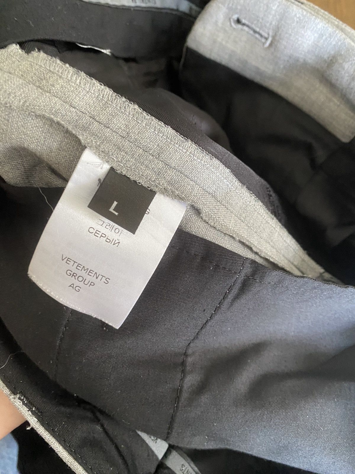 Vetements Vetements Grey Tailored Shorts Size US 32 / EU 48 - 6 Thumbnail