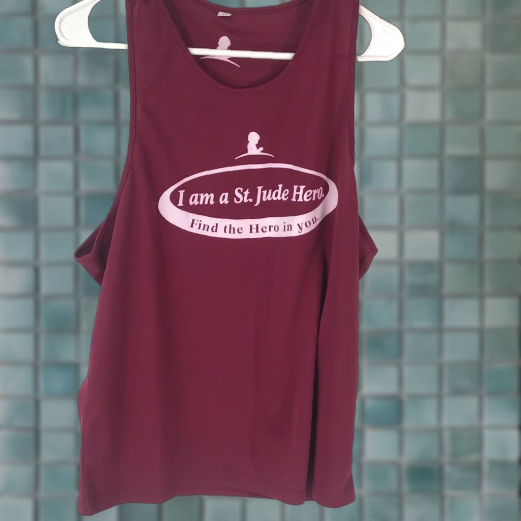 Vintage Womens St Jude Hero Graphic Maroon Tank Size S Womens Size S / US 4 / IT 40 - 1 Thumbnail