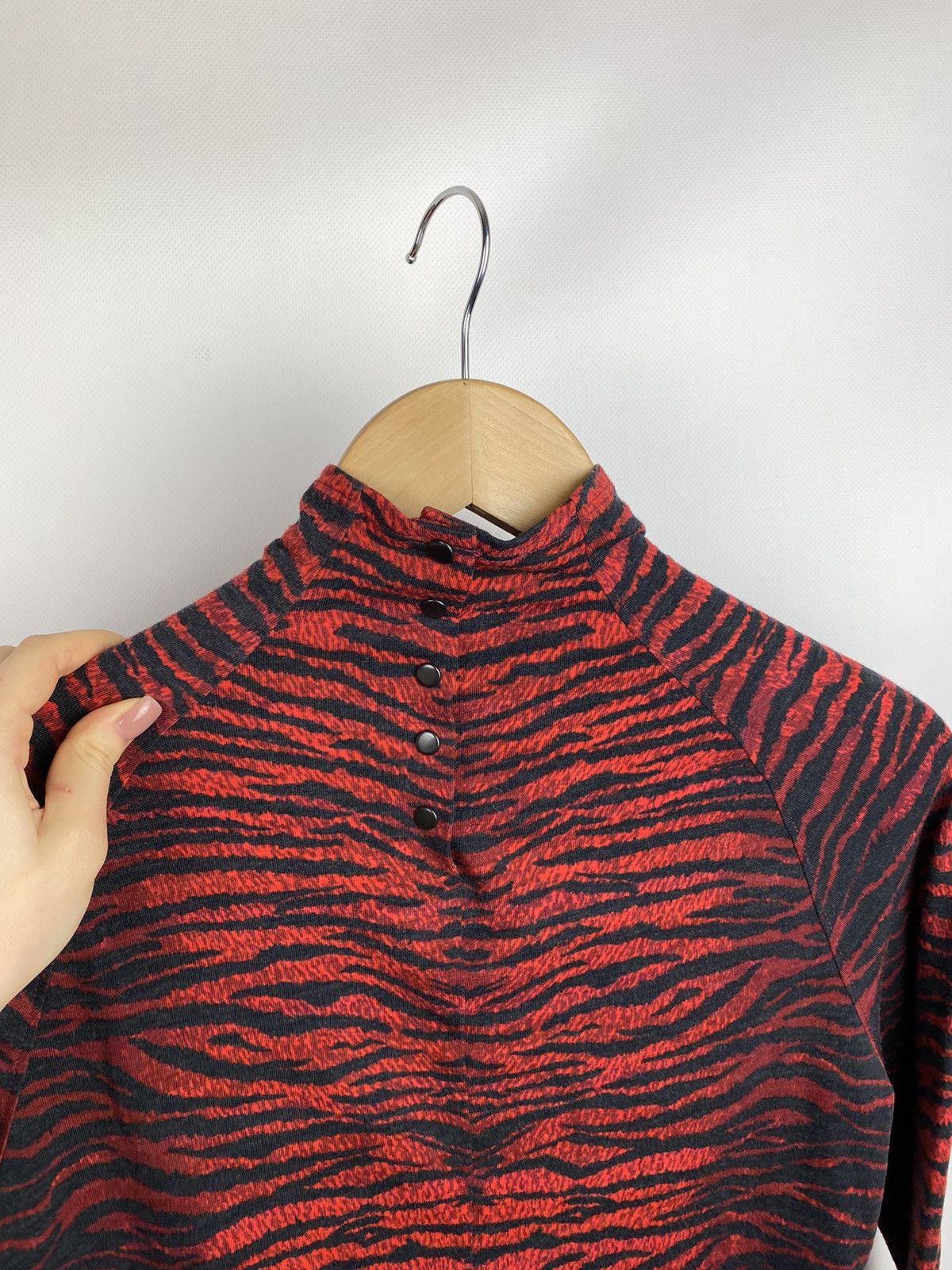 Kenzo Kenzo x H&M animal pattern high neck wool tunic blouse Size M / US 6-8 / IT 42-44 - 19 Thumbnail