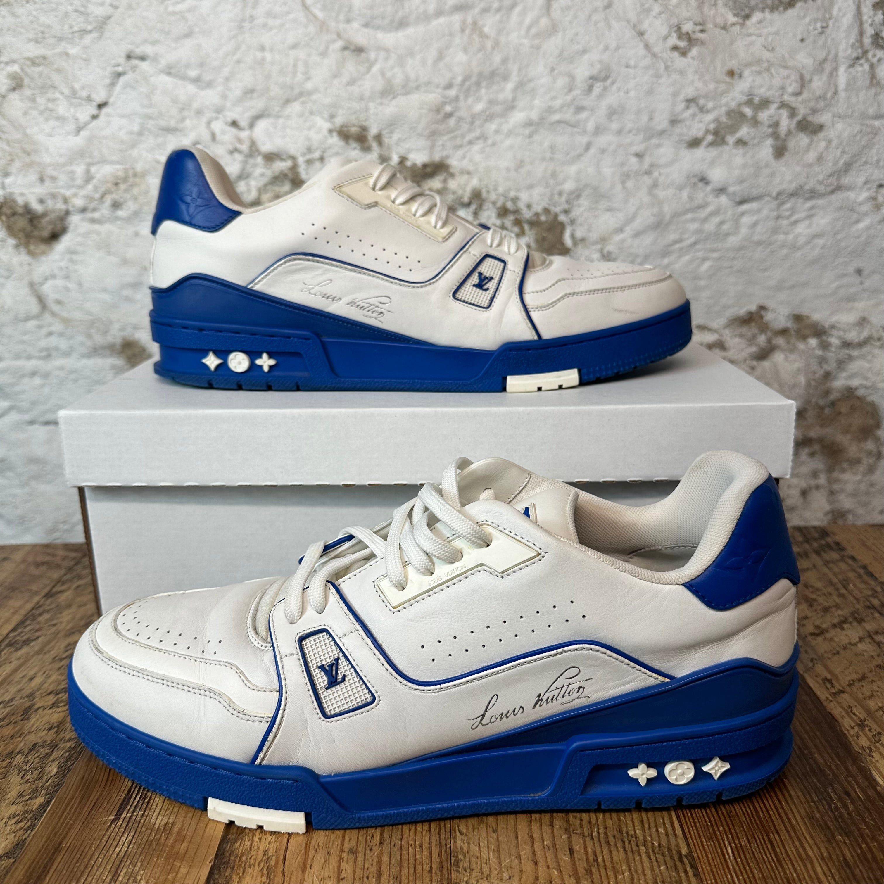 Louis Vuitton Blue White Trainer Sneaker Sz 11 (9.5LV)