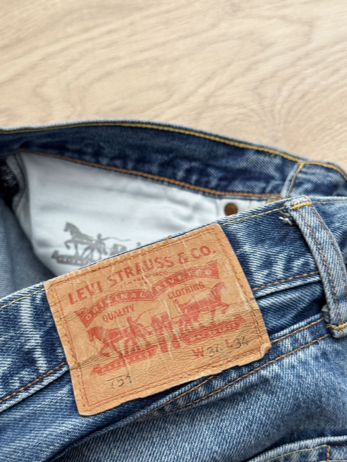 Levi's Vintage 00’s Levi’s USA 751 Jeans Denim Baggy Pants Size US 34 / EU 50 - 8 Thumbnail