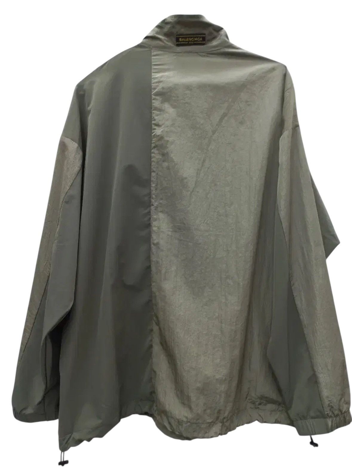 Balenciaga Balenciaga Half Zip Up Anorak Jacket Olive Green Size US M / EU 48-50 / 2 - 2 Thumbnail