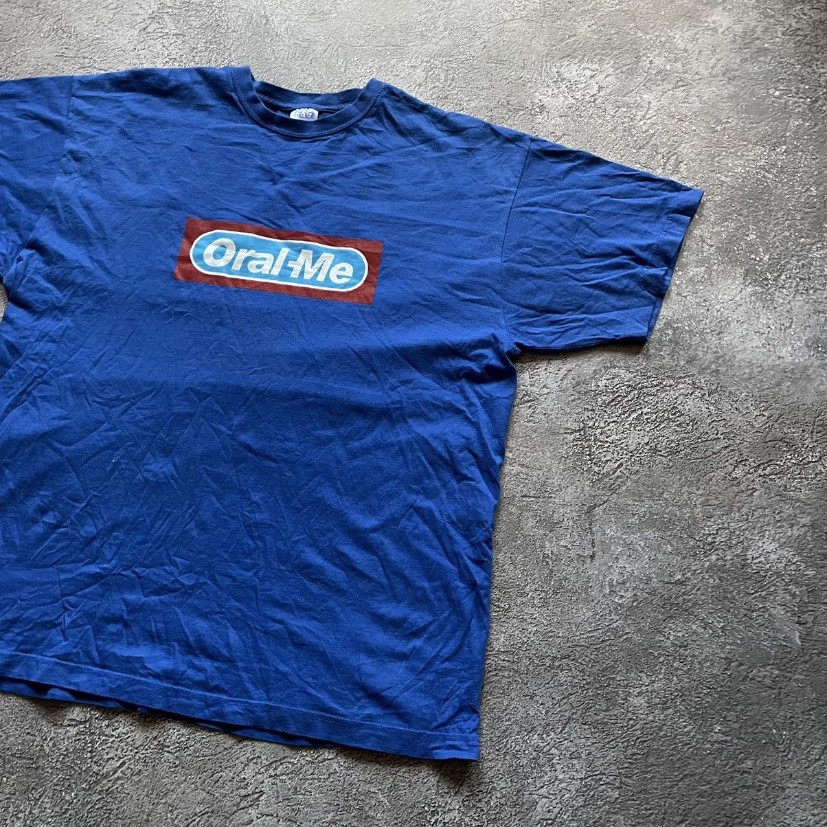 Vintage Vintage Y2K Oral-Me Logo Graphic Tee Blue Oversized Swag XXL Size US XXL / EU 58 / 5 - 3 Thumbnail