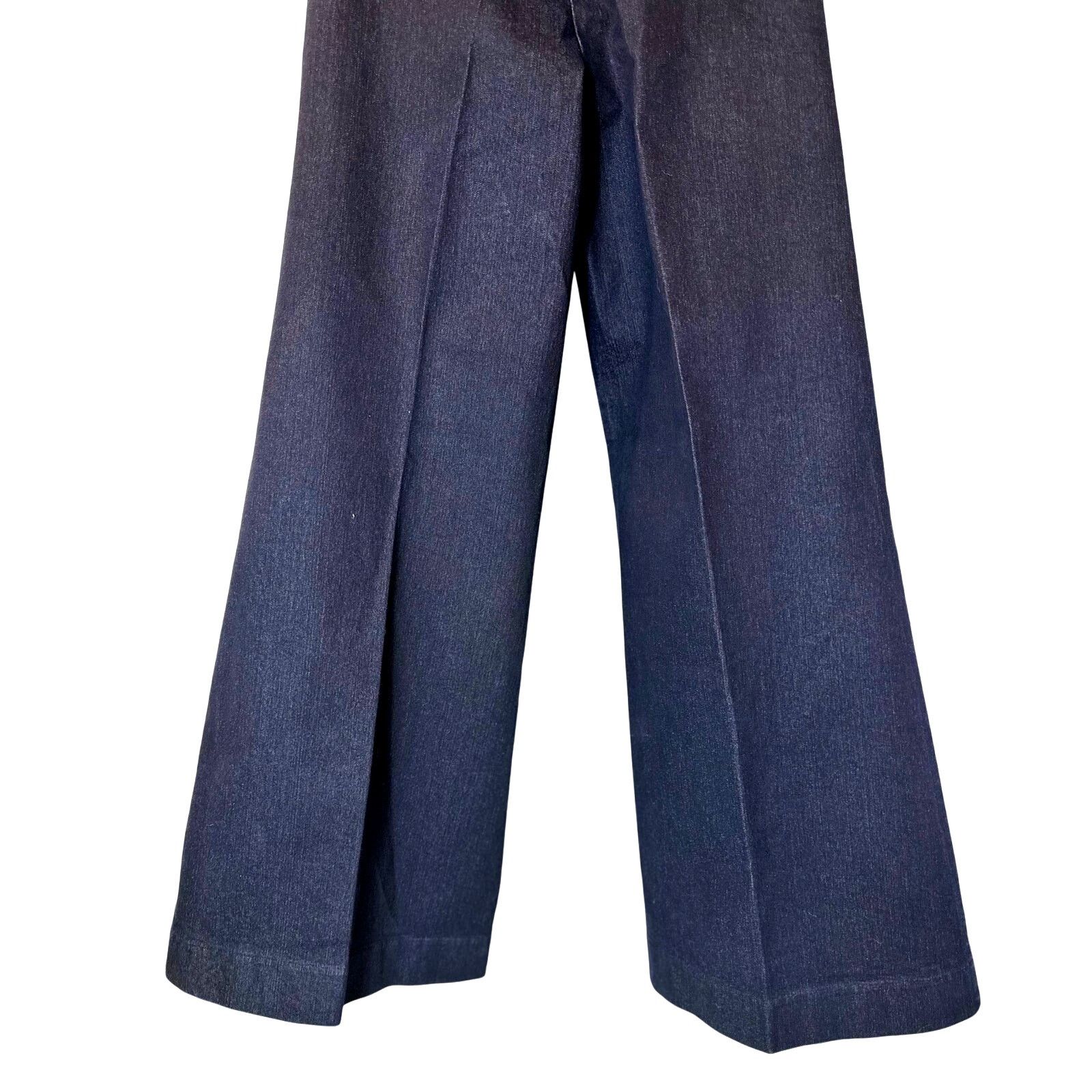 PIOMBO MP Piombo Wide Leg Womens Jeans in Blue size 2 Size 26" / US 2 / IT 38 - 9 Thumbnail