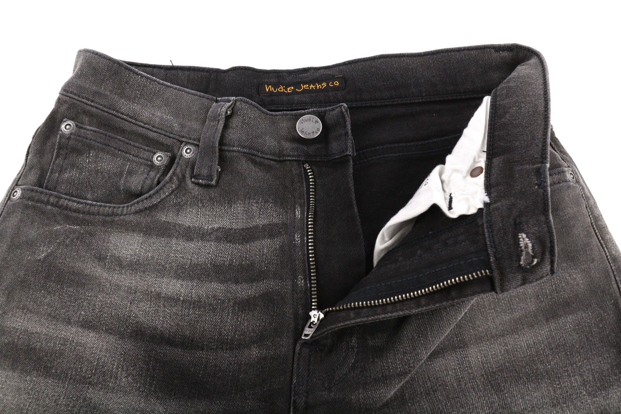 Nudie Jeans PIPE LED W28/L32 Grey Marble Organic Jeans 81636 Size US 28 / EU 44 - 4 Thumbnail
