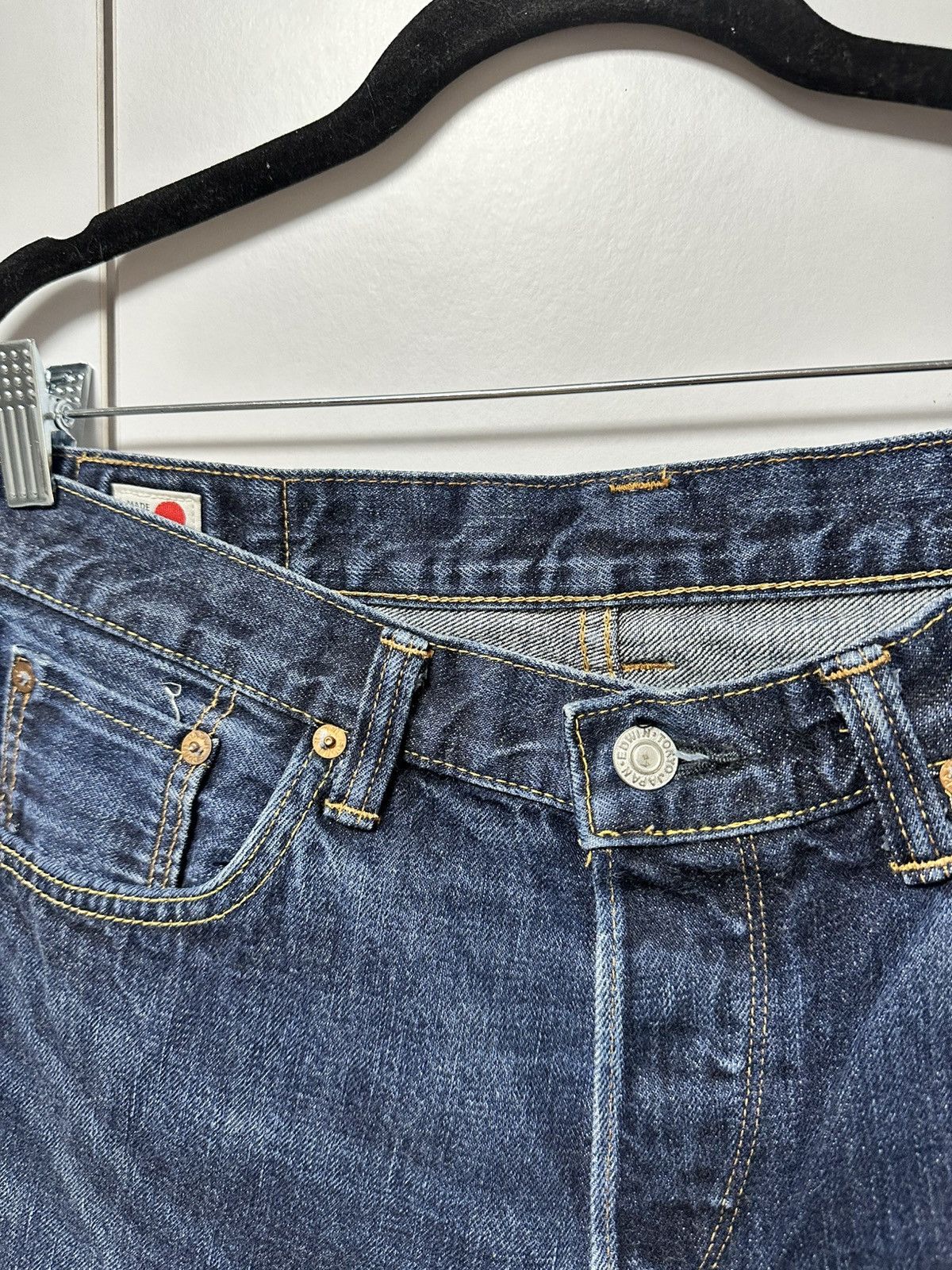 Edwin EDWIN Made in Japan Vintage StreetWear Rare Y2K Denim Jeans Size US 30 / EU 46 - 7 Thumbnail