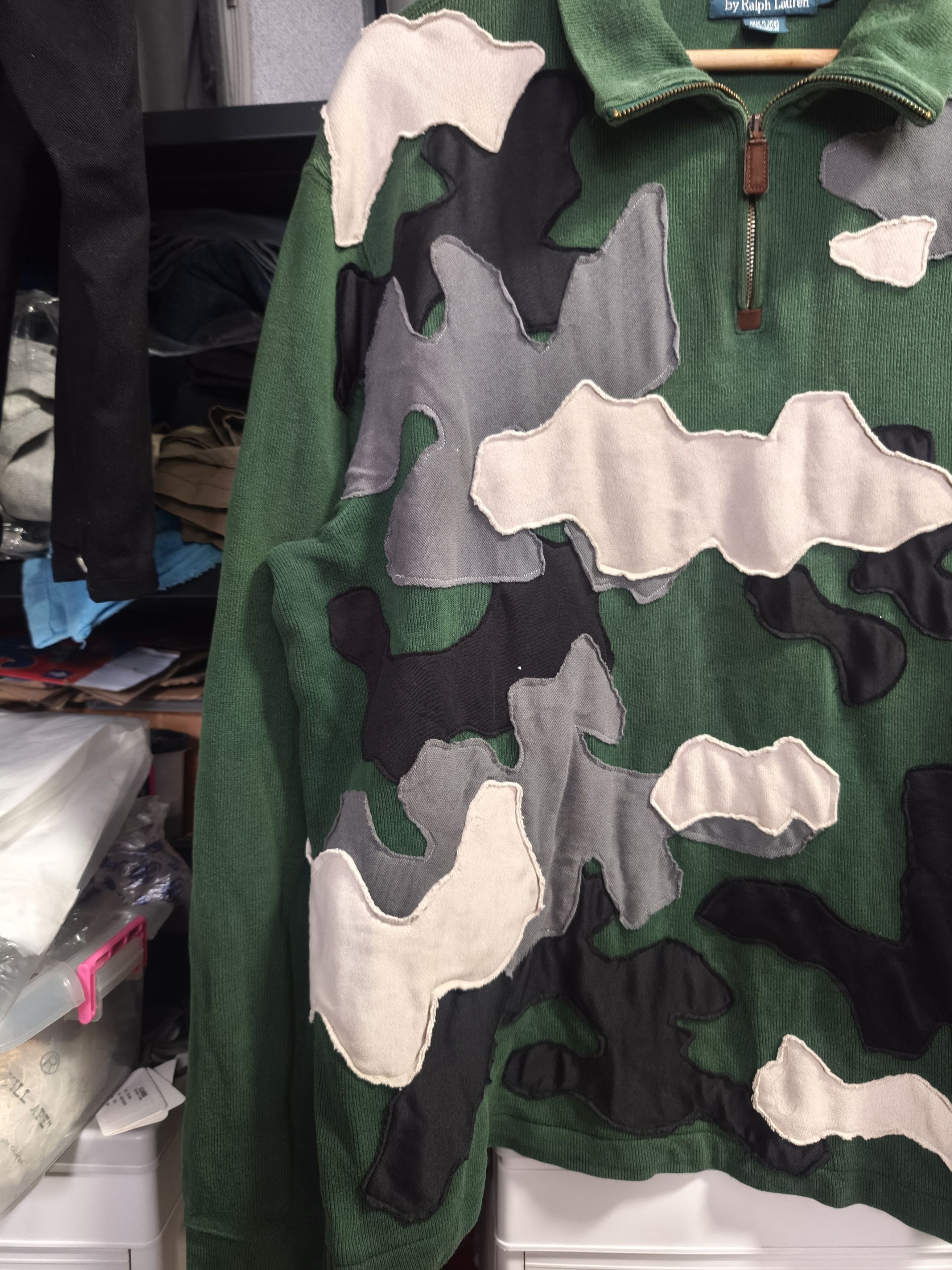 Polo Ralph Lauren Vintage RL Quarter Zip - Custom Patchwork (1 of 1) Size US L / EU 52-54 / 3 - 2 Thumbnail