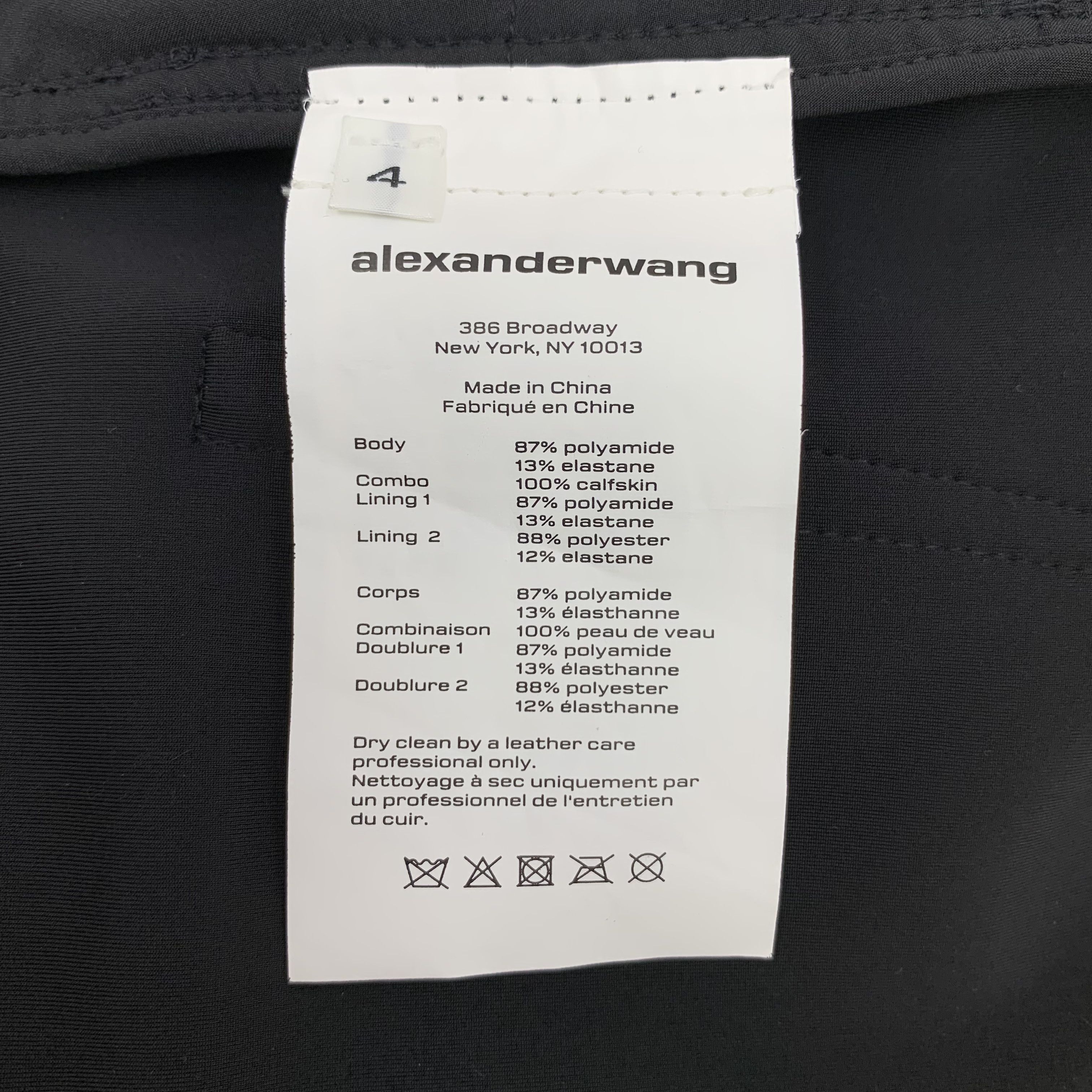 Alexander McQueen Alexander Wang Pants – Black Casual Pants (Size L) Size US 36 / EU 52 - 4 Thumbnail