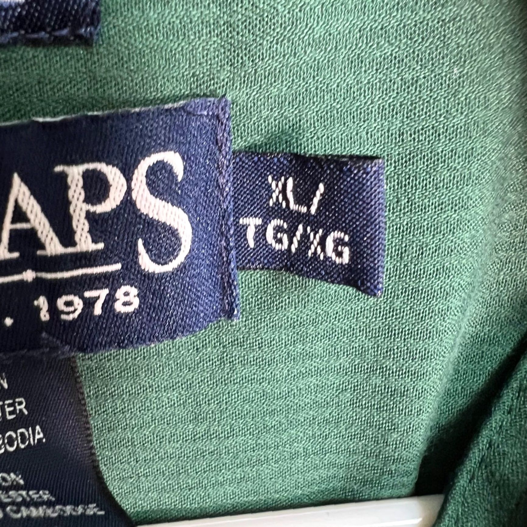 Chaps Chaps Shirt Mens XL Easy Care Long Sleeve Green Button-Up Collared Cotton Polyester Size US XL / EU 56 / 4 - 4 Thumbnail
