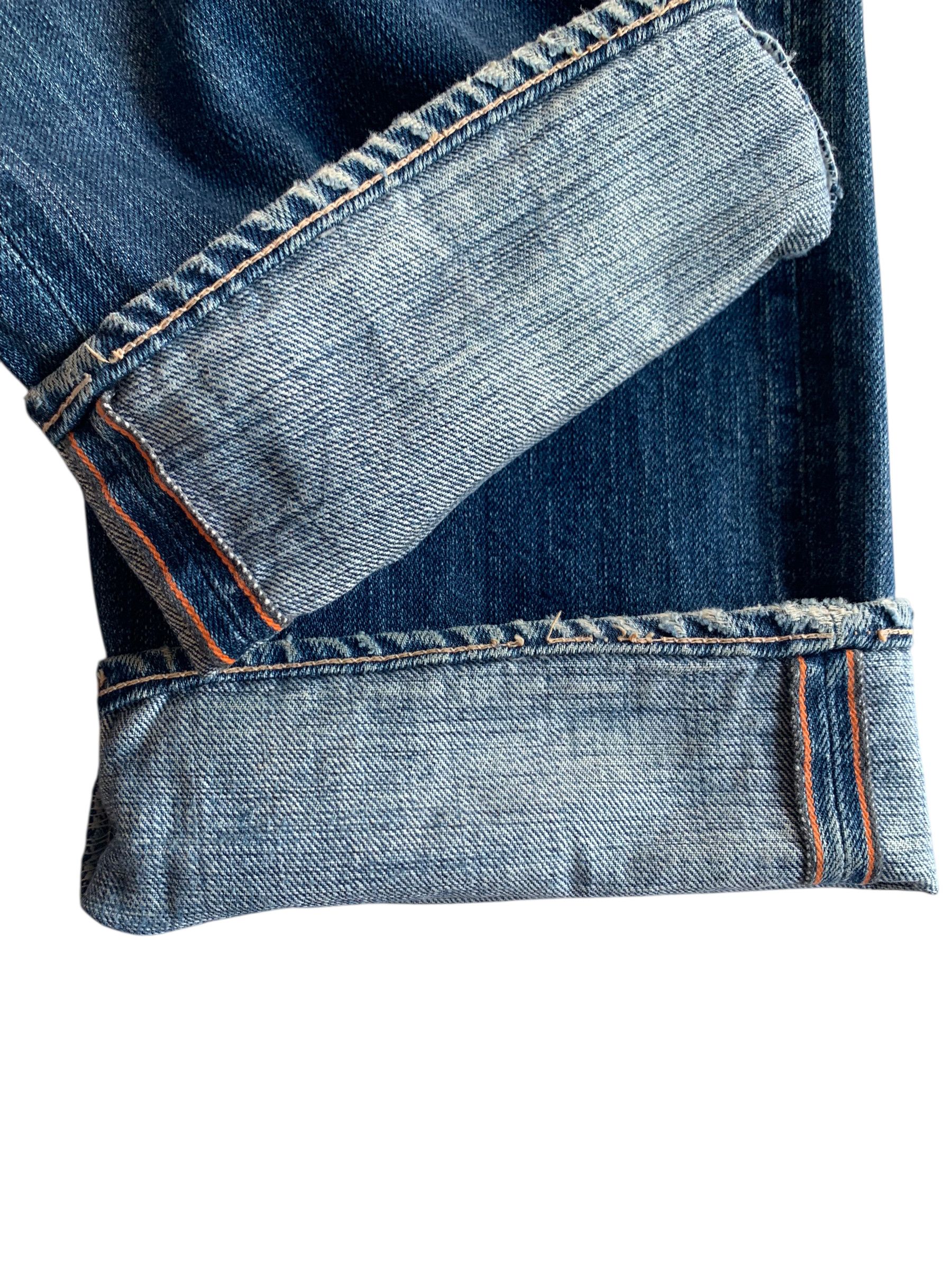 OMNIGOD VINTAGE OMNIGOD SELVEDGE RUSTY JAPANESE DISTRESSED DENIM Size US 29 - 5 Thumbnail