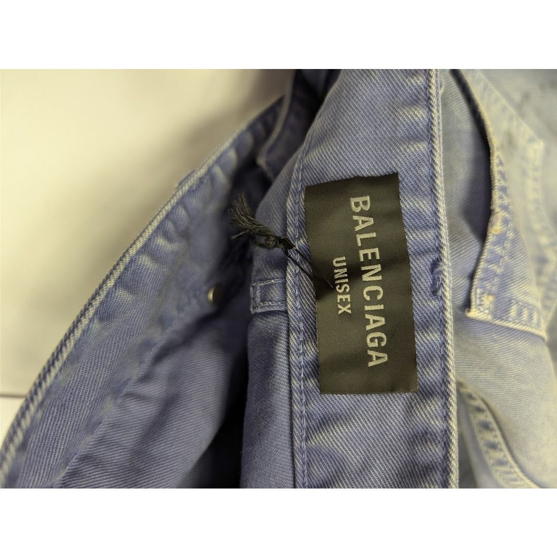 Balenciaga o1rshd1 Unisex Loose fit Jeans in Workwear Purple Size US 32 / EU 48 - 14 Thumbnail