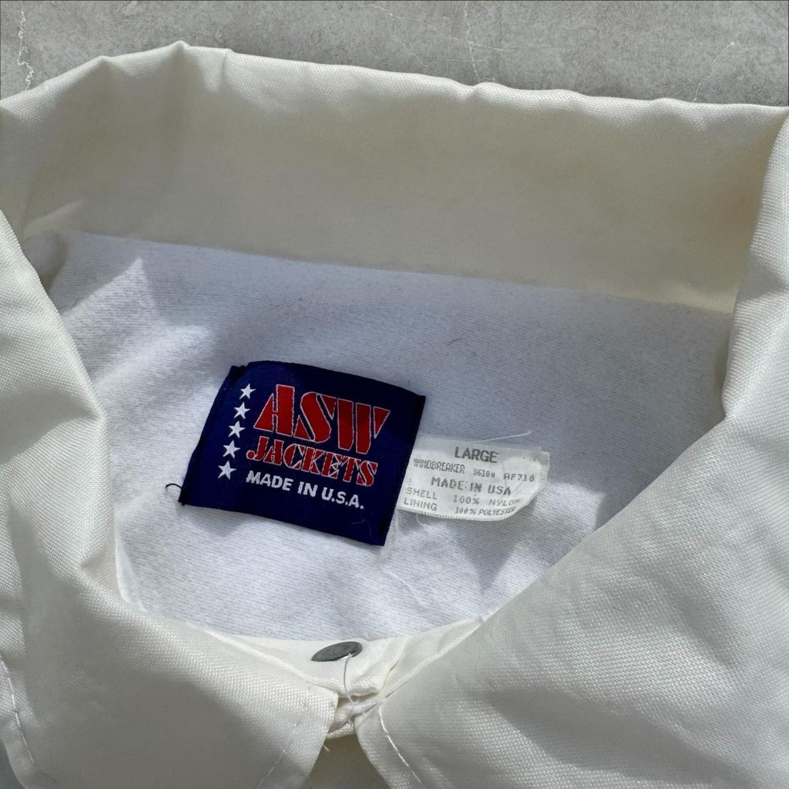Other Vintage ASW Windbreaker Jacket "Support Our Troops" Large Size US L / EU 52-54 / 3 - 3 Thumbnail