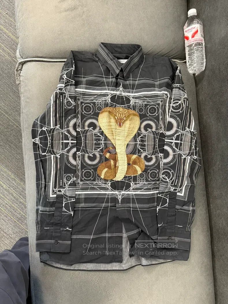 Givenchy Givenchy Size40 Classic Cobra Black Long Sleeve Shirt (Size Size US M / EU 48-50 / 2 - 1 Thumbnail