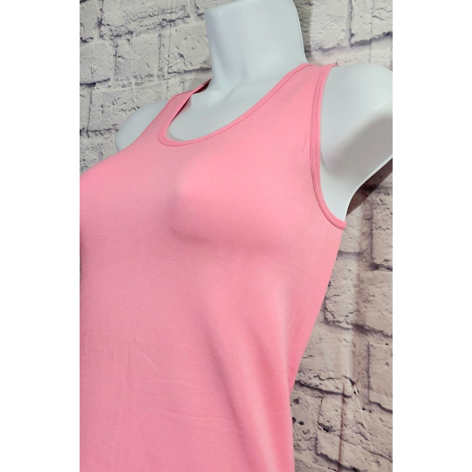 Other Love Charm Light Pink Round Neck Tank Top One Size Size ONE SIZE - 2 Thumbnail