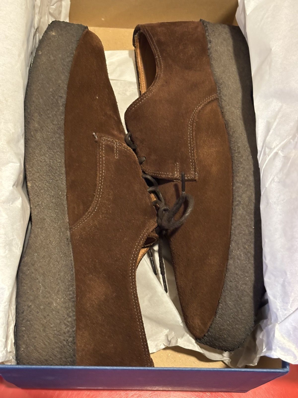 Sanders 150th Aniv. Sanders Brown Polo Snuff Suede Derby Sz UK7/US8 Size US 8 / EU 41 - 5 Thumbnail
