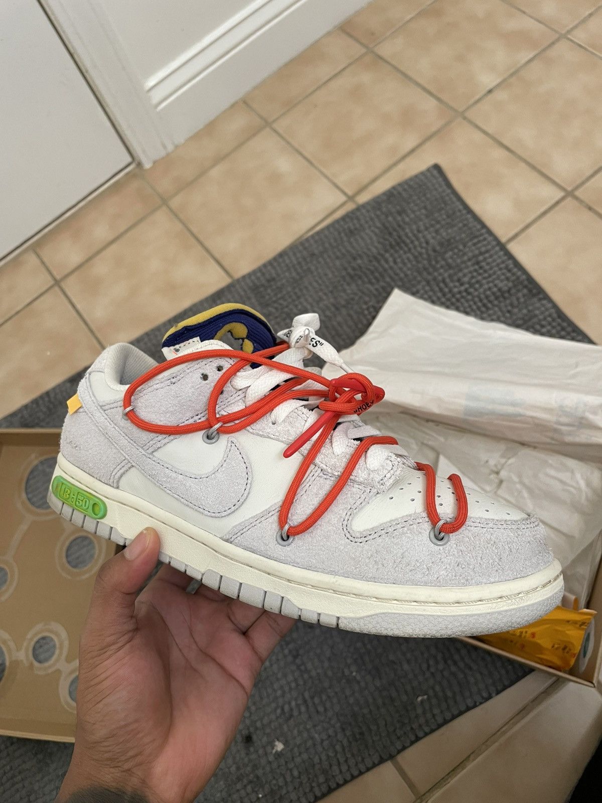 Nike × Off-White Off White Nike Dunk Low Lot 13 Size US 8.5 / EU 41-42 - 1 Thumbnail