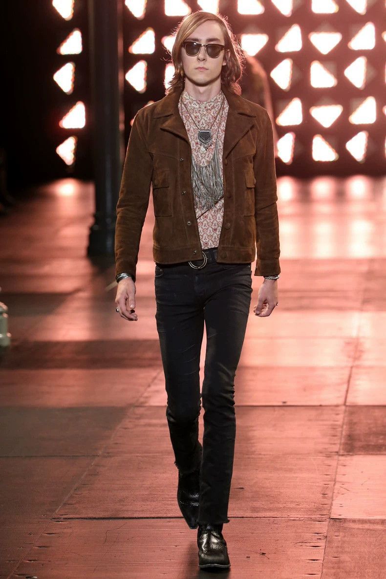 Saint Laurent Paris saint laurent goatskin suede jacket-2507 Size US M / EU 48-50 / 2 - 1 Thumbnail