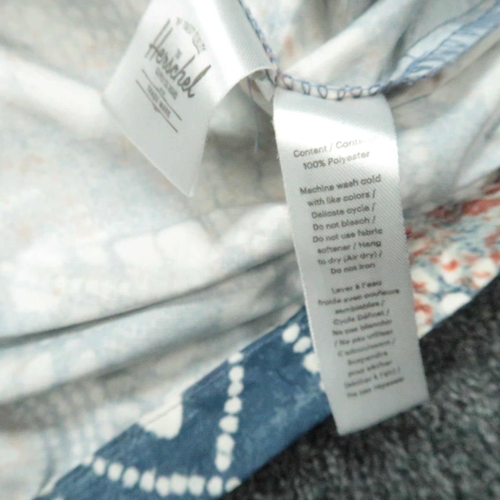 Vintage Herschel Jacket Men M Blue Abstract Floral Windbreaker Snap Shirt? Size US M / EU 48-50 / 2 - 5 Thumbnail