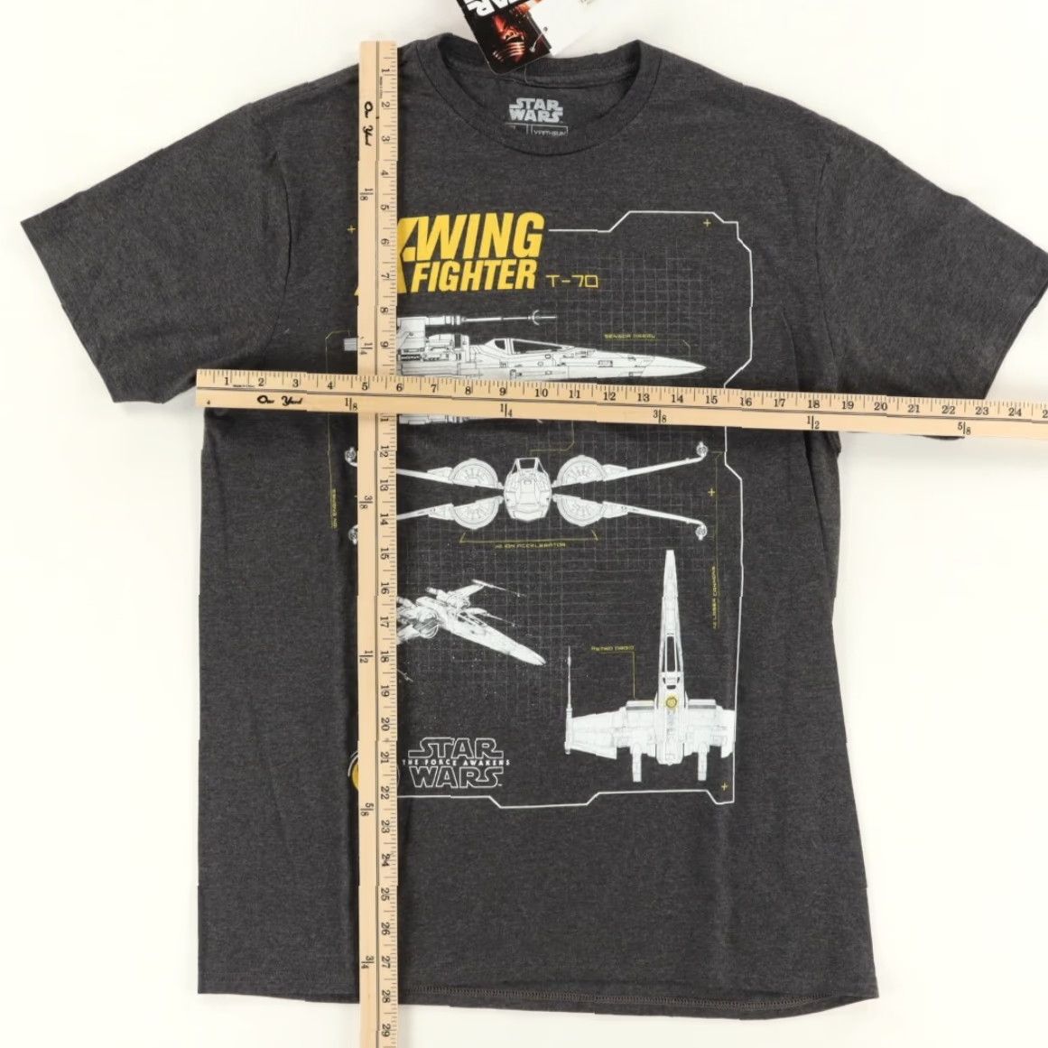 Star Wars **Star Wars X-Wing Fighter Solid Charcoal Men's L T-Shirt** User: **Star Wars X-Wing Fighter Men's L Solid Charcoal T-Shirt** Size US L / EU 52-54 / 3 - 3 Thumbnail