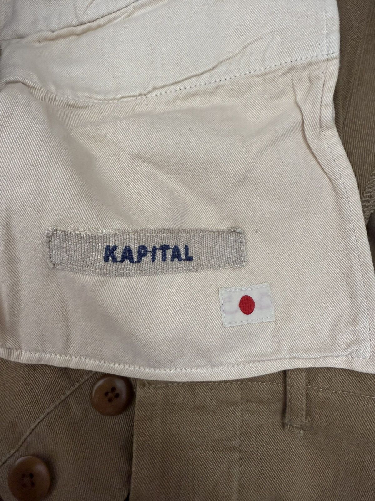Japanese Brand × Kapital Kapital Khaki Classic Type Katsarugi Sides Pocket Selvedge Size US 32 / EU 48 - 6 Thumbnail