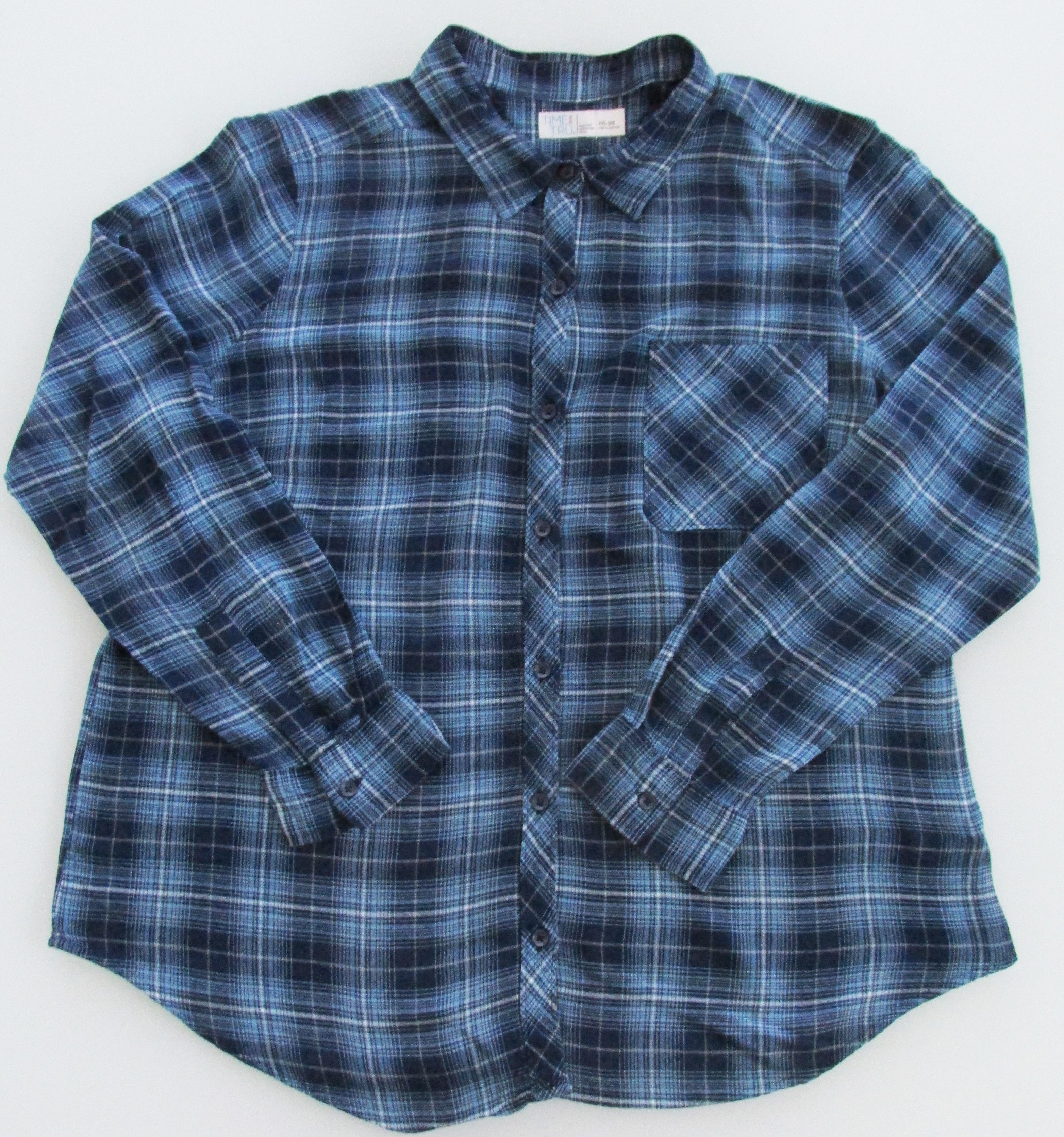 Other Time & Tru Women's Rayon Shirt Size XXL Size XXL / US 16-18 / IT 52-54 - 1 Thumbnail