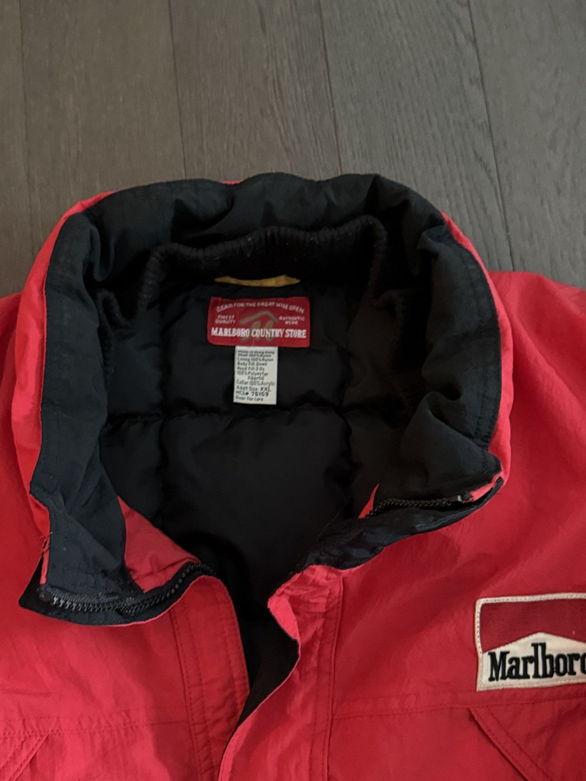Marlboro Vintage Marlboro Puffer Jacket Size US XL / EU 56 / 4 - 3 Thumbnail
