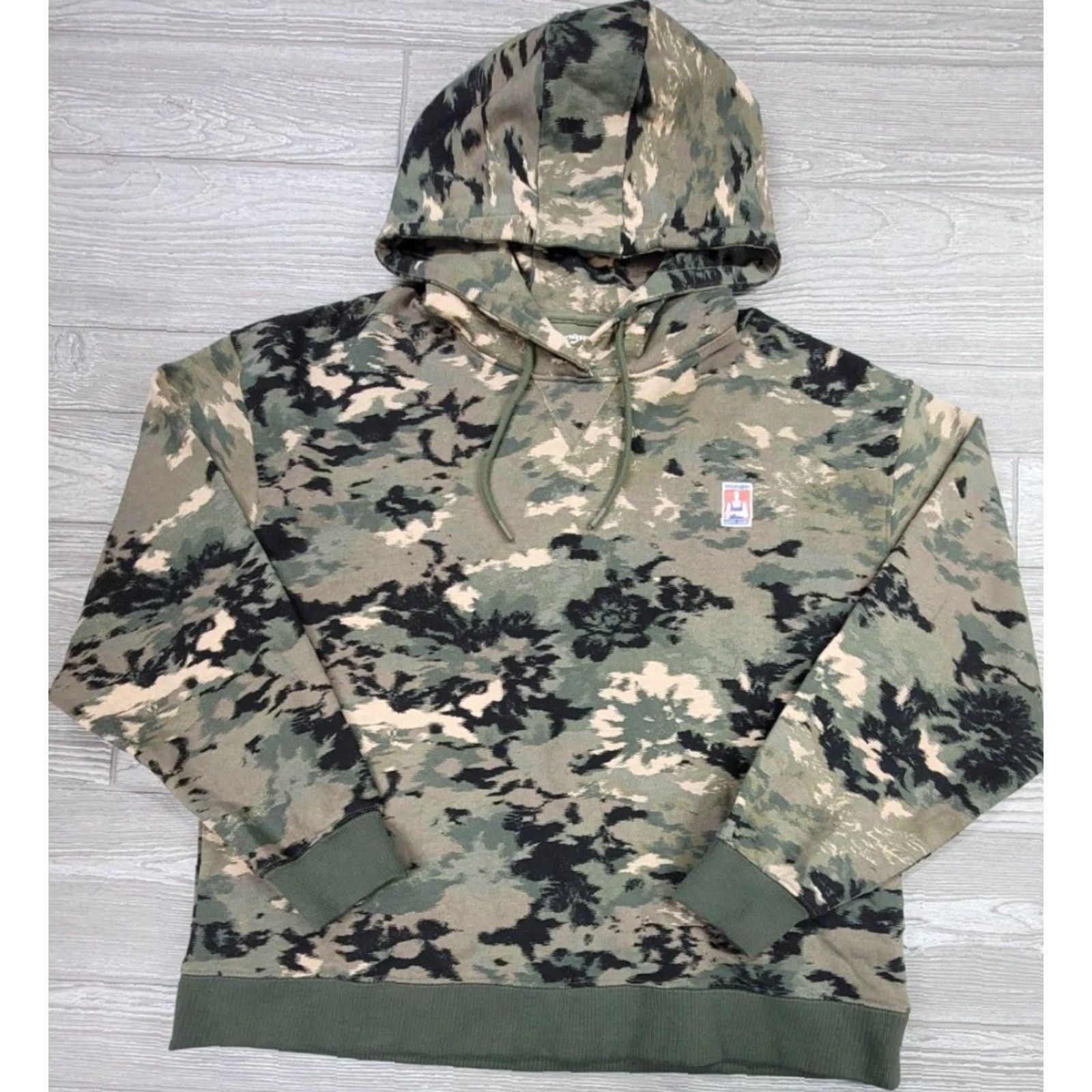 Wrangler Wrangler Casey Jones Workwear Hoodie Sweatshirt Camo Sz S Mens Long Sleeve Multicolor Logo Embroidered PullOver Pockets Size US S / EU 44-46 / 1 - 4 Thumbnail