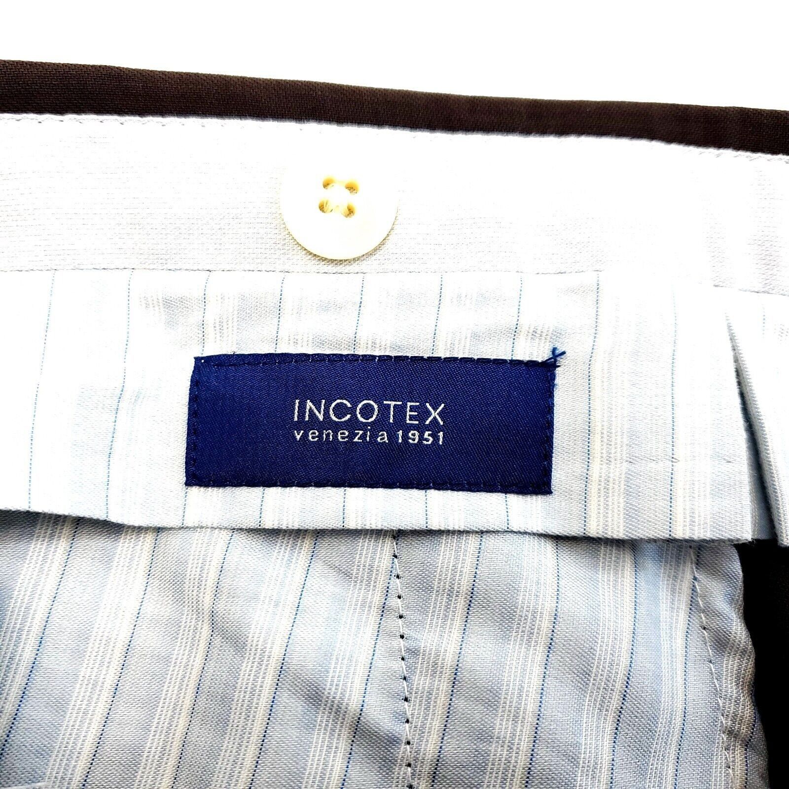 Incotex Incotex Verenzia 1951 Super 120s Wool Pleated Brown Mid Ris Size 42R - 5 Thumbnail