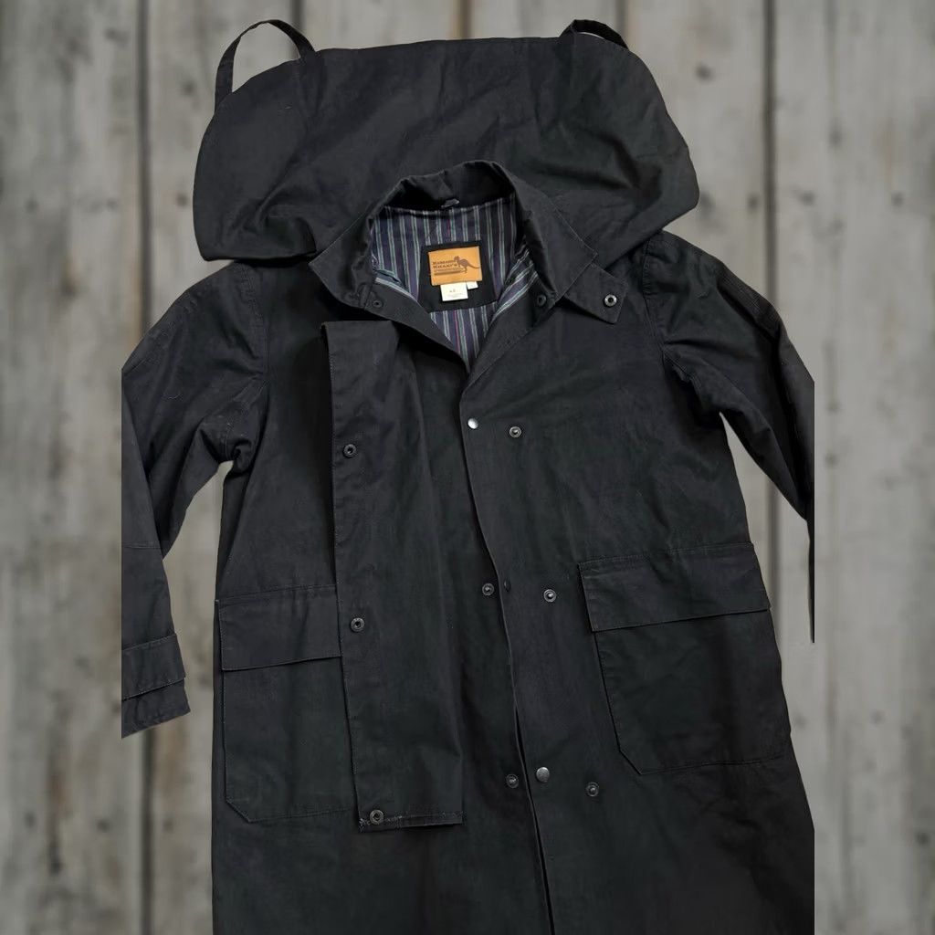 KangaROOS VINTAGE Kangaroo Khakis Denim Duster Jacket Long Overcoat Coat Men S Black Charcoal Denim Size US S / EU 44-46 / 1 - 1 Thumbnail