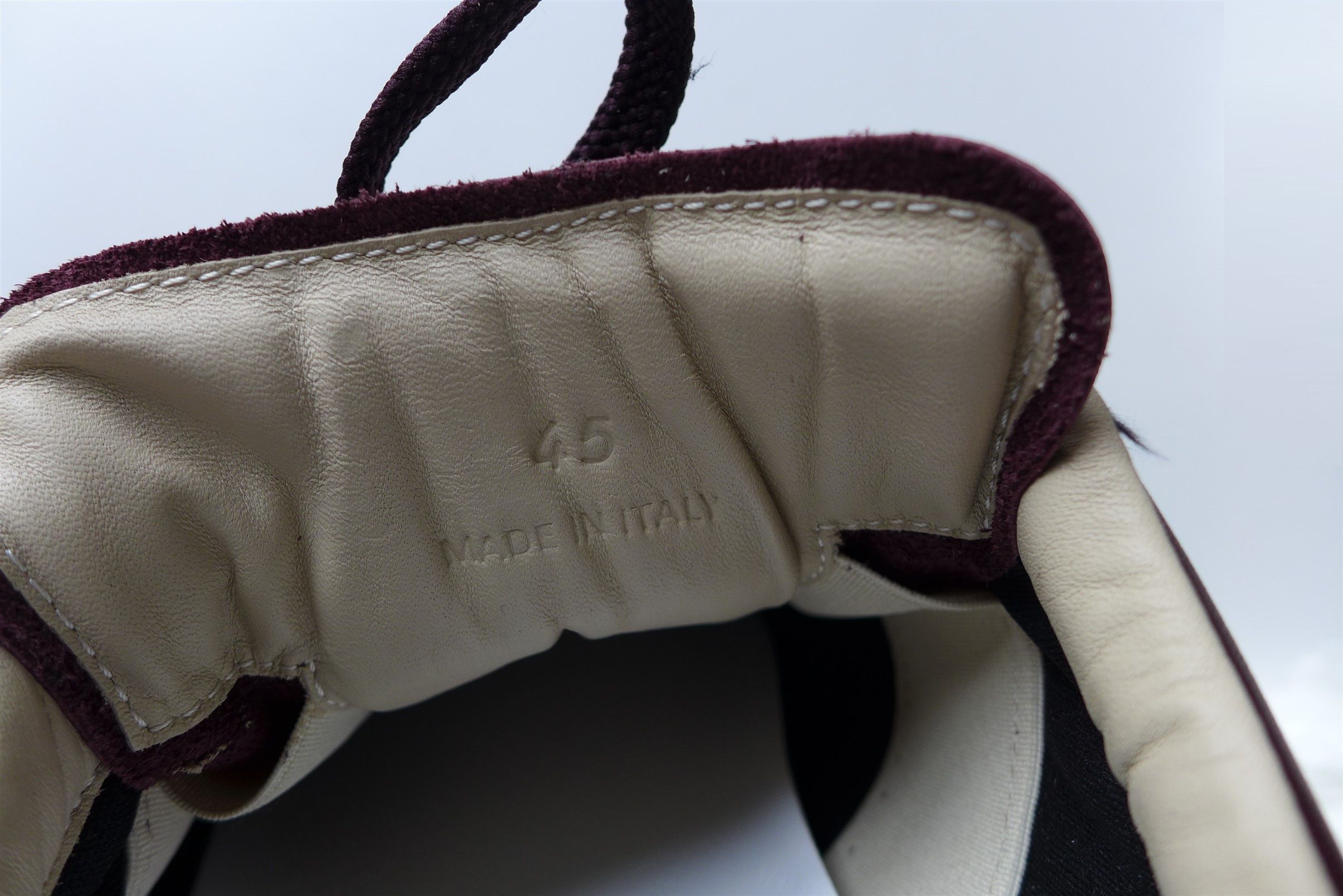Maison Margiela Margiela Burgundy Runner Evolution Sneakers Size US 12 / EU 45 - 15 Thumbnail