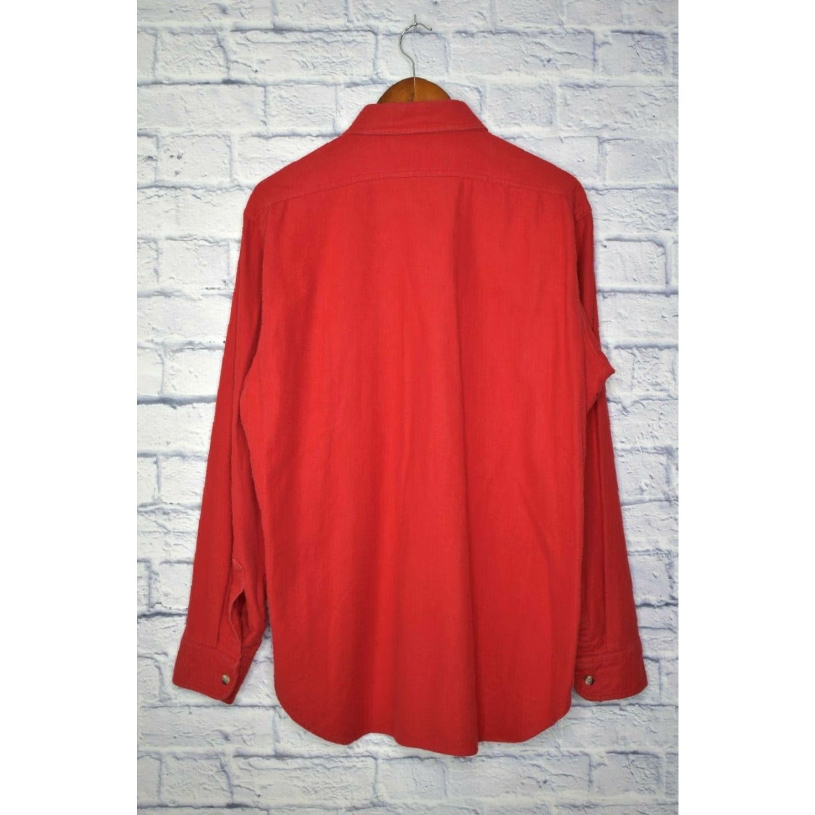 Vintage VINTAGE Woolrich Shirt Button-Up Long Sleeve Men's Large XL Red USA Size US L / EU 52-54 / 3 - 2 Thumbnail