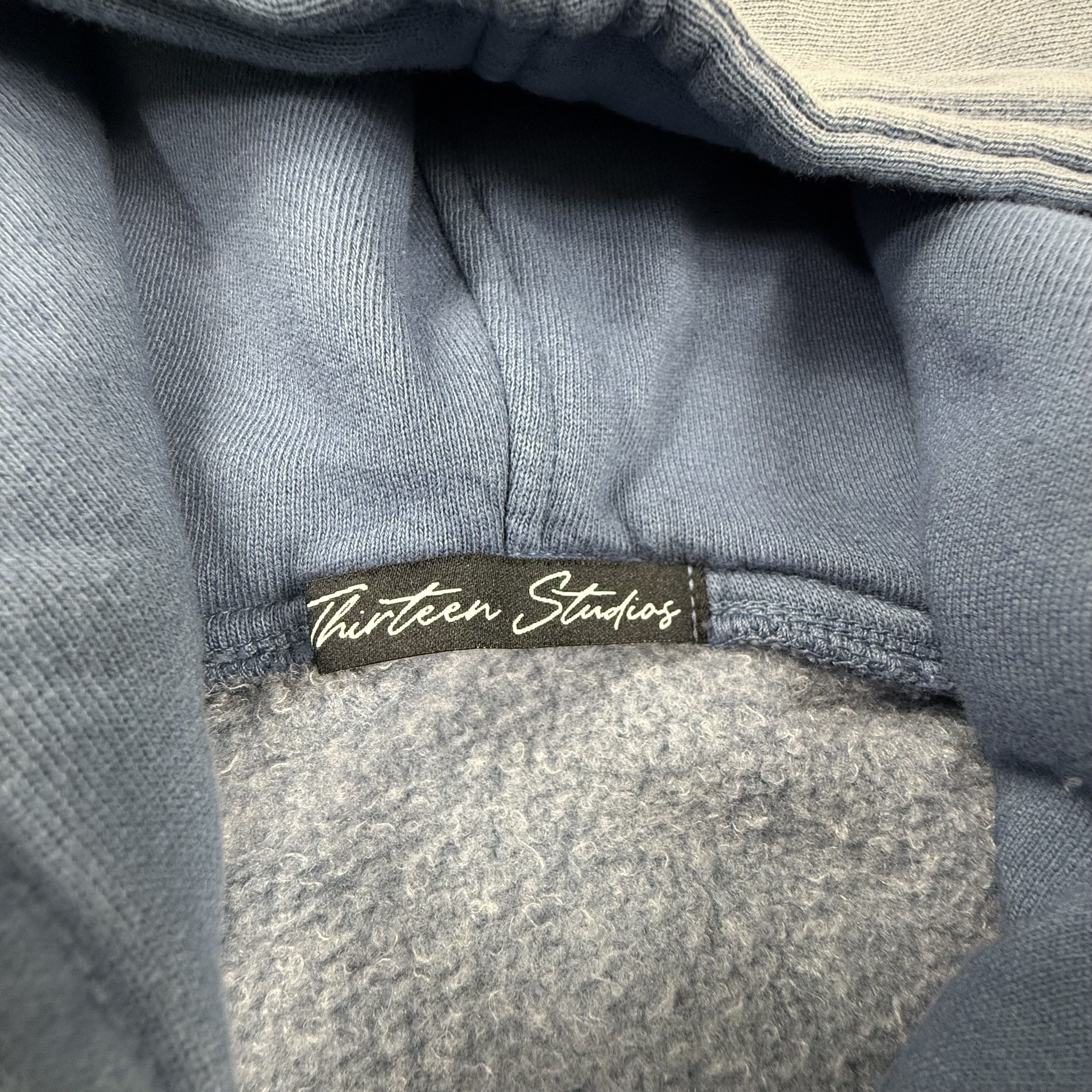 Thirteen Studios Thirteen Studios Faded Blue Heavyweight Hoodie XXL Boxy Fit Size US XXL / EU 58 / 5 - 6 Thumbnail