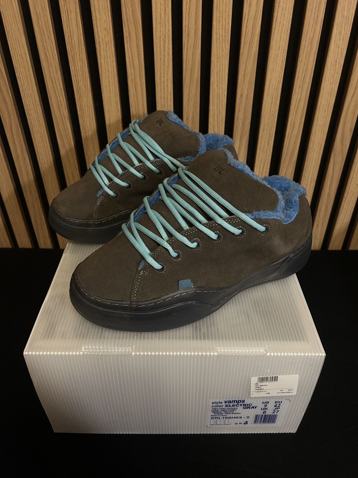 ERL ERL Vamp Sneakers in Electric Grey Size US 9 / EU 42 - 1 Thumbnail