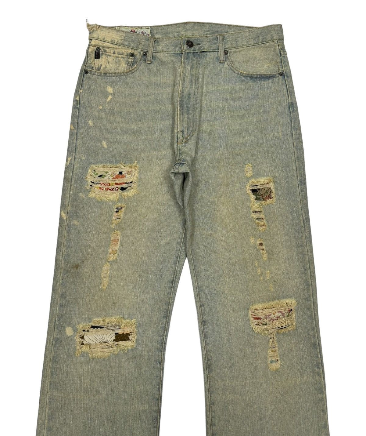 Abercrombie & Fitch SICK🔥ABERCROMBIE & FITCH FLARE JEANS DISTRESS BOOTCUT DENIM Size US 34 / EU 50 - 5 Thumbnail