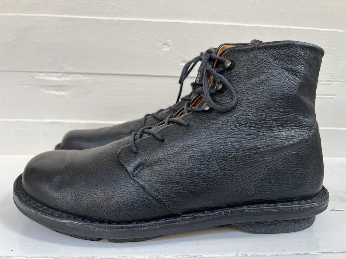 Trippen Trippen Rectangle Men’s Black leather Lace Up Boots Size US 8.5 / EU 41-42 - 4 Thumbnail