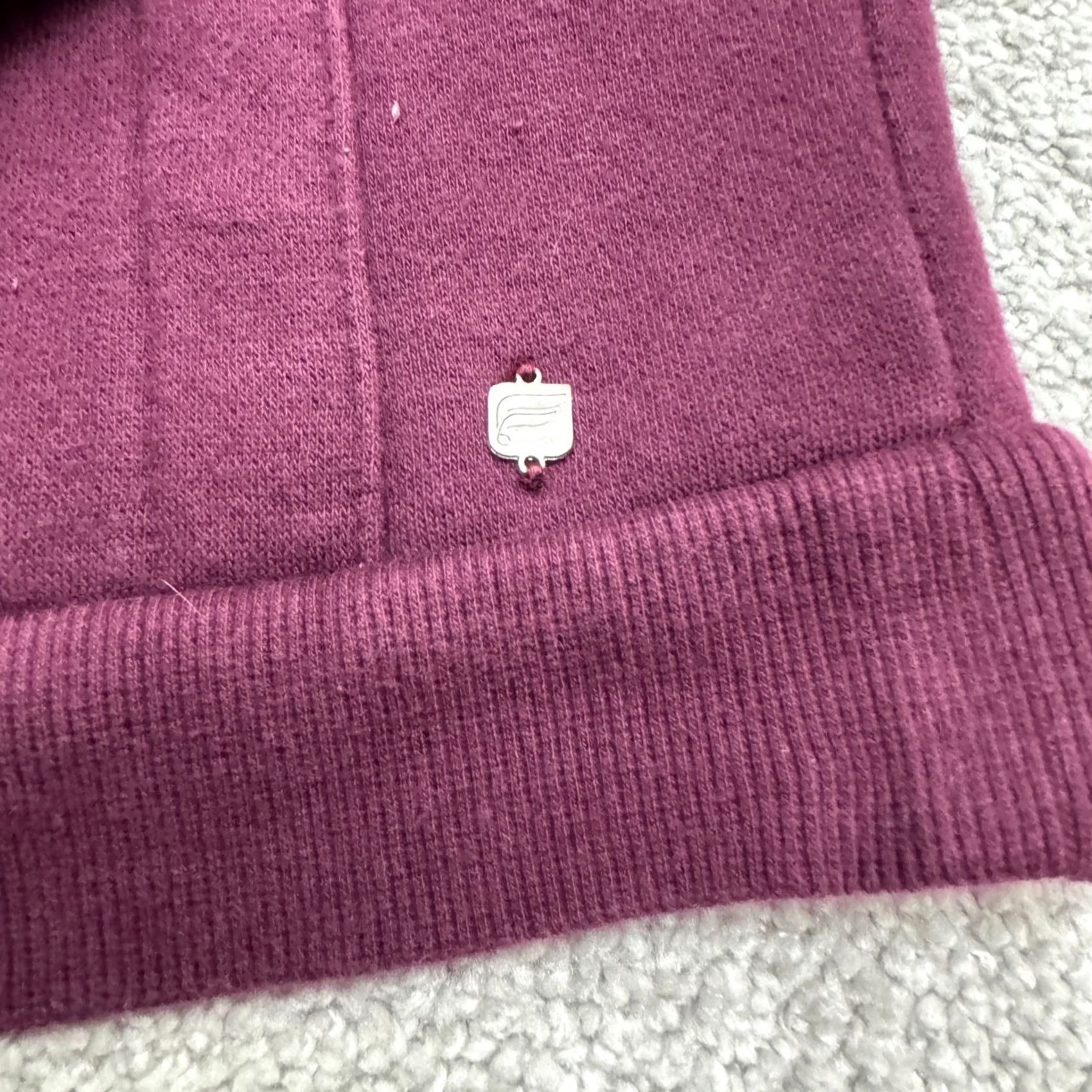 Fabletics Fabletics Full Zip Hoodie Sweatshirt Women XL Burgundy Fleece Raglan Pockets Size XL / US 12-14 / IT 48-50 - 3 Thumbnail