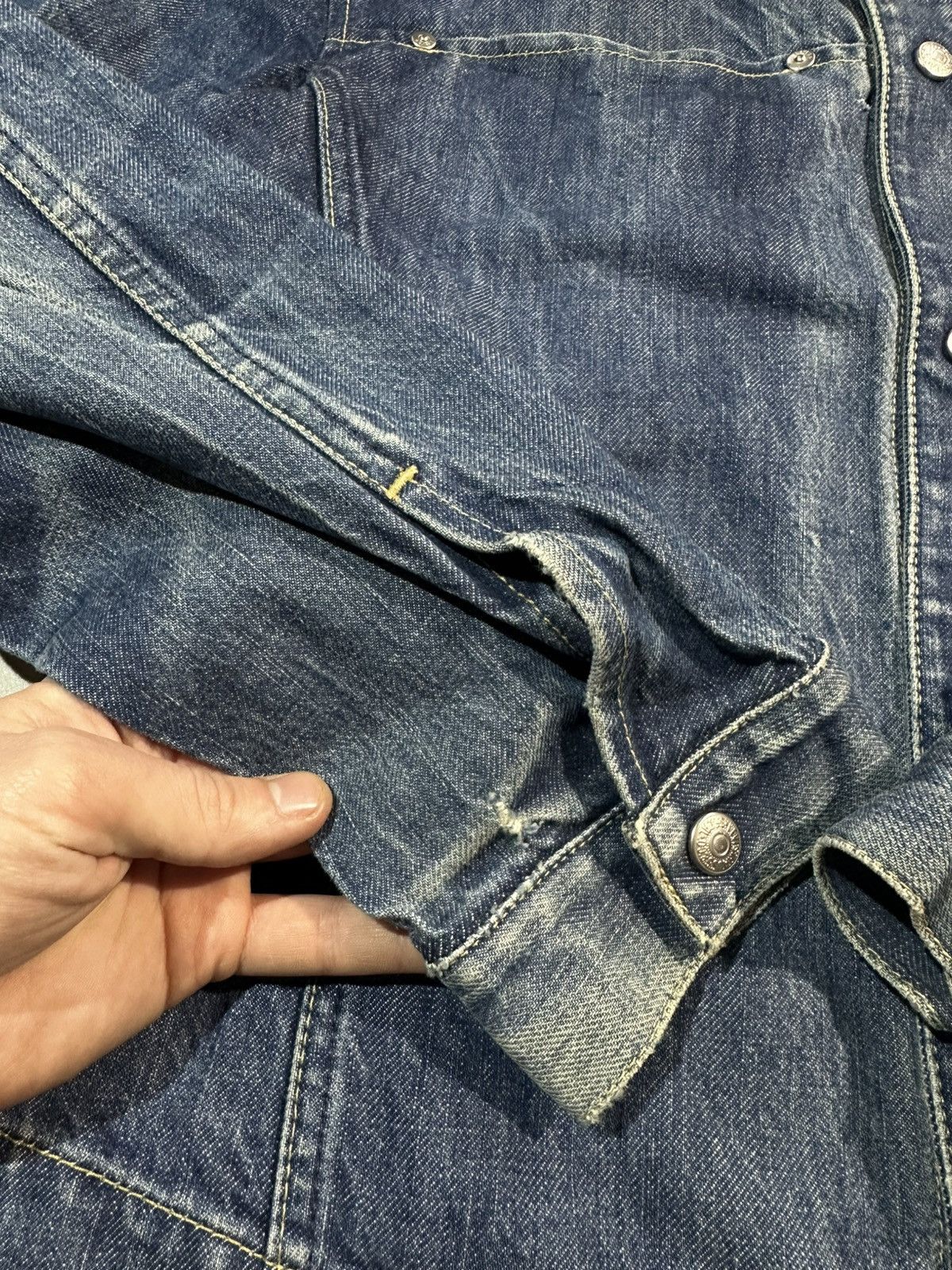 Levi's Vintage Clothing Levis Denim Jacket Trucker Tupe lll Blue Wash Overshirt Size US M / EU 48-50 / 2 - 8 Thumbnail