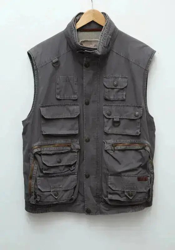 Dolce & Gabbana × Vintage DOLCE GABBANA Jacket Utility Cargo Field Vest 90s Grey Size US L / EU 52-54 / 3 - 1 Thumbnail