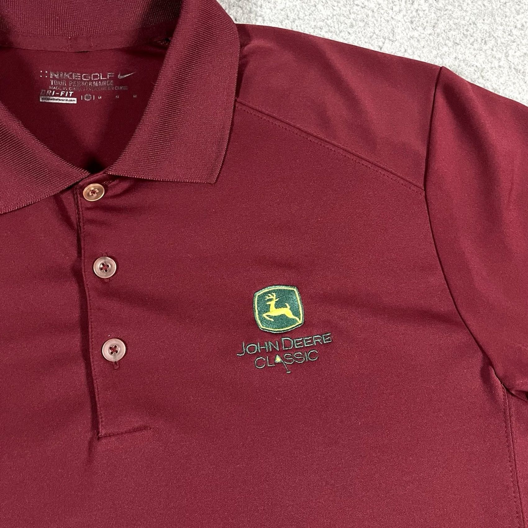 Nike Nike Polo Shirt Mens M Golf Dri-Fit Logo Classic Red Short Sleeve"} Size US M / EU 48-50 / 2 - 7 Thumbnail