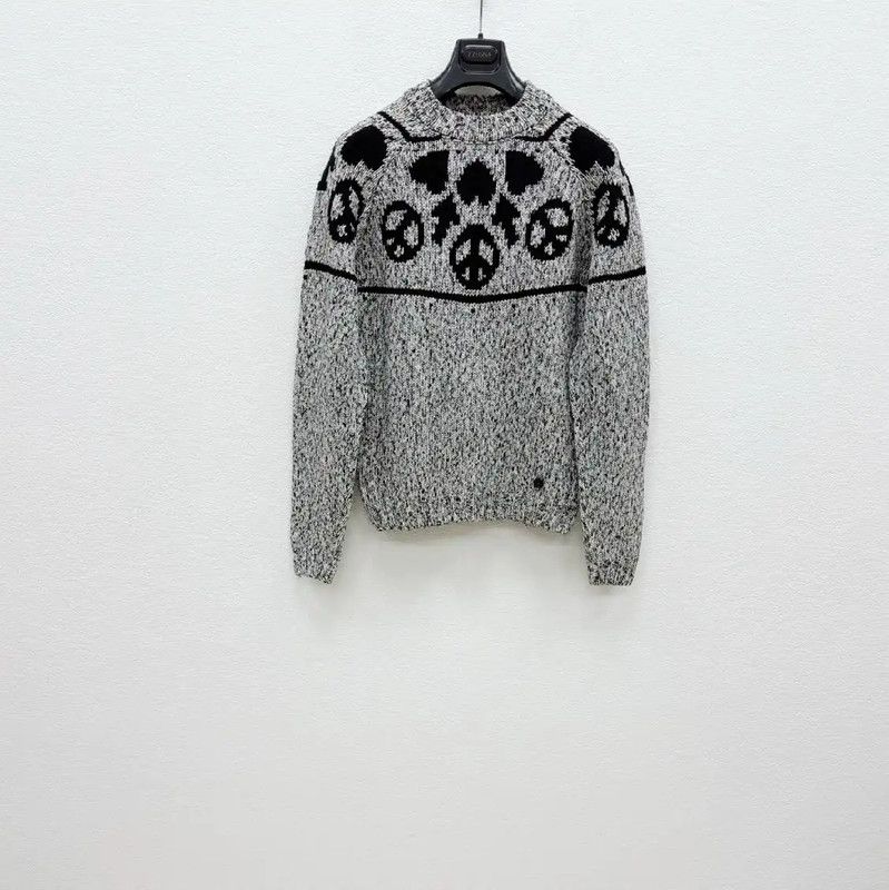 Moschino Moschino Gray Wool Blend Men's Sweater 0089 Size US L / EU 52-54 / 3 - 1 Thumbnail