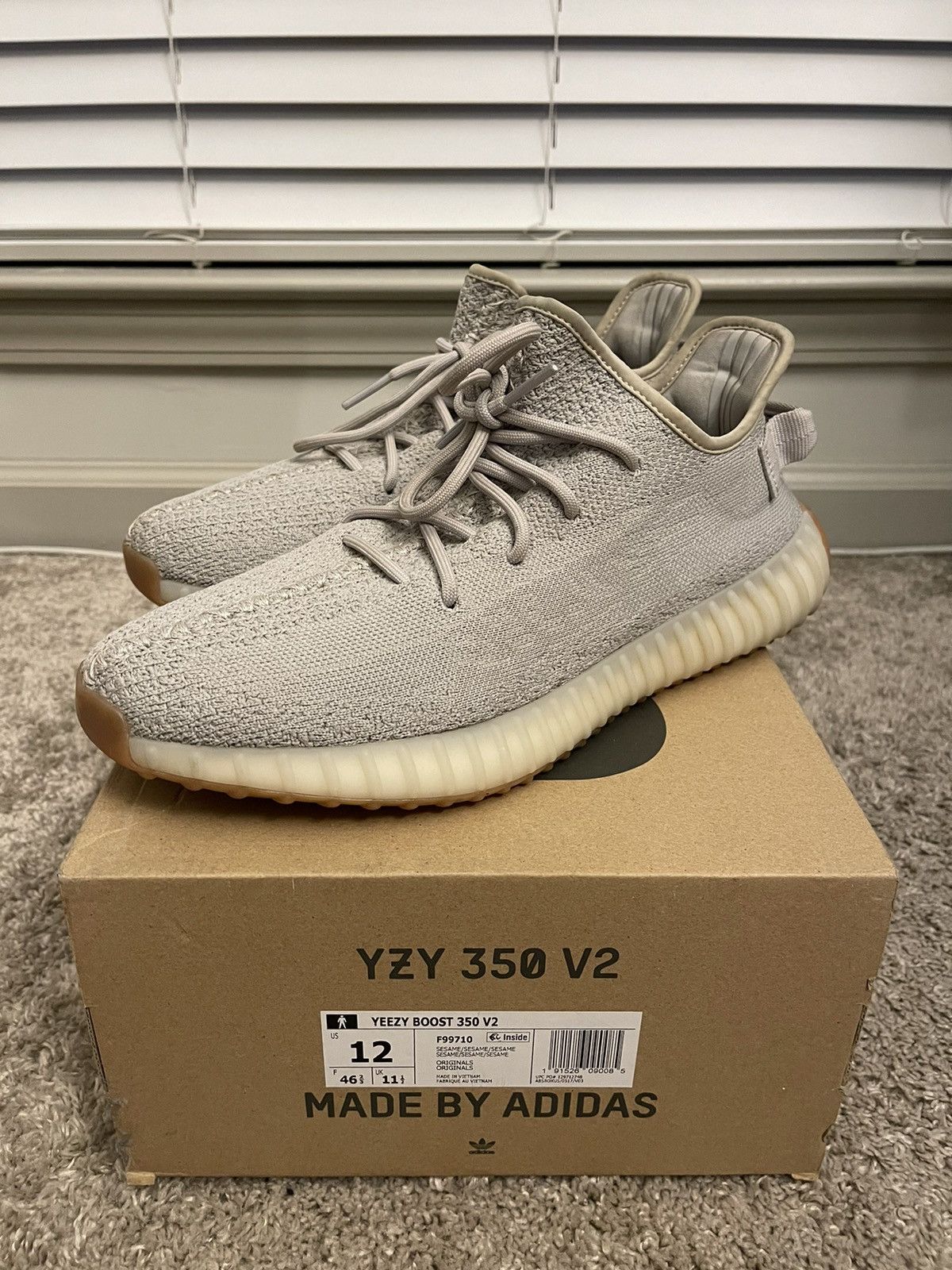 adidas gazelle silver green womens adidas Yeezy Boost 350 V2 Sesame Pre-Owned main image 0