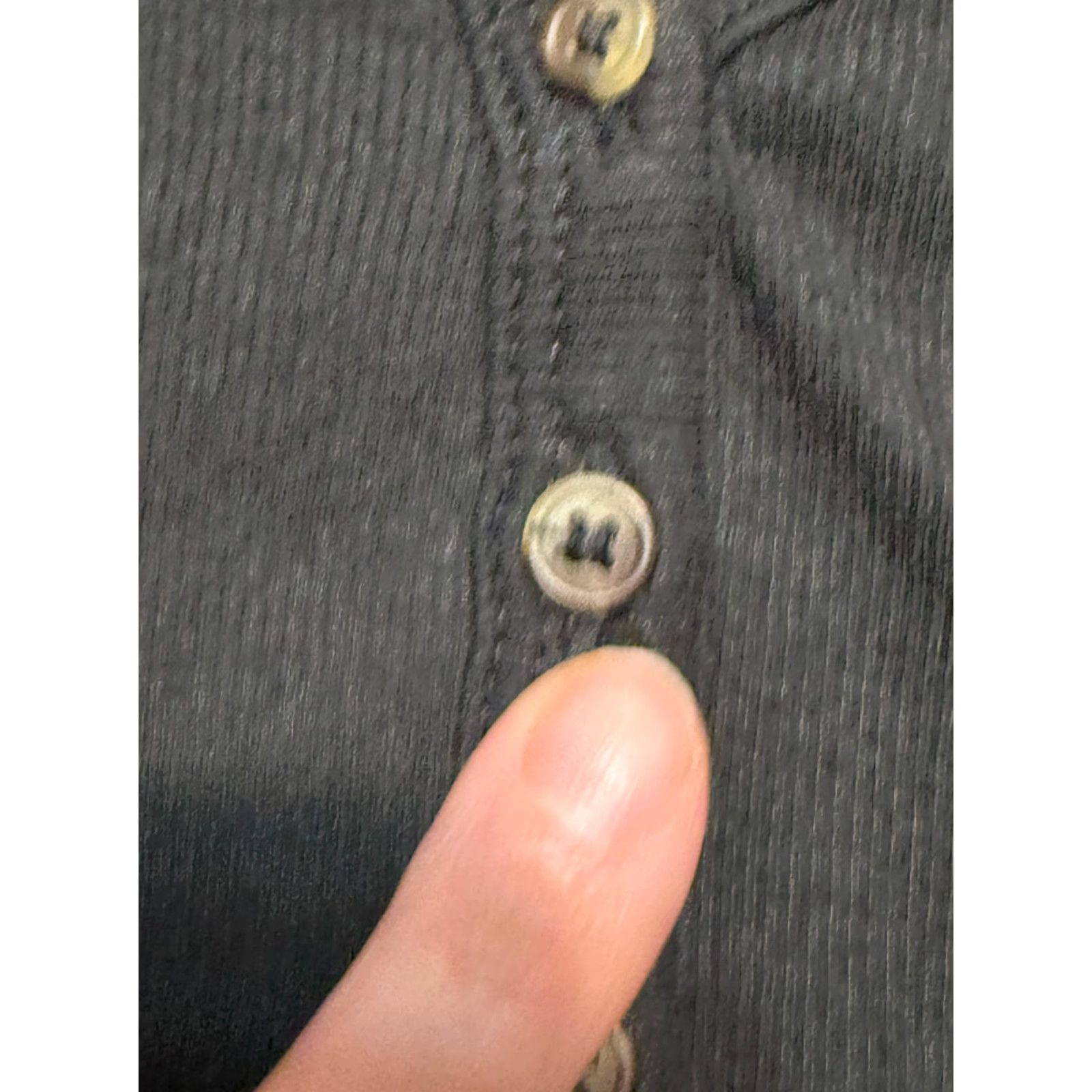 Joie VINTAGE? No — JA JOIE Shirt Women's Size Medium Black Short Sleeve Shirt V-neck 1/4 Buttons Shirt Size M / US 6-8 / IT 42-44 - 5 Thumbnail