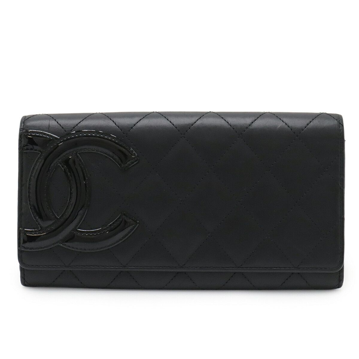 Chanel Chanel Chanel Cambon Line Soft Calf Long Wallet Leather Long Wallet A50077 DUTY FREE for USA Size ONE SIZE - 1 Thumbnail