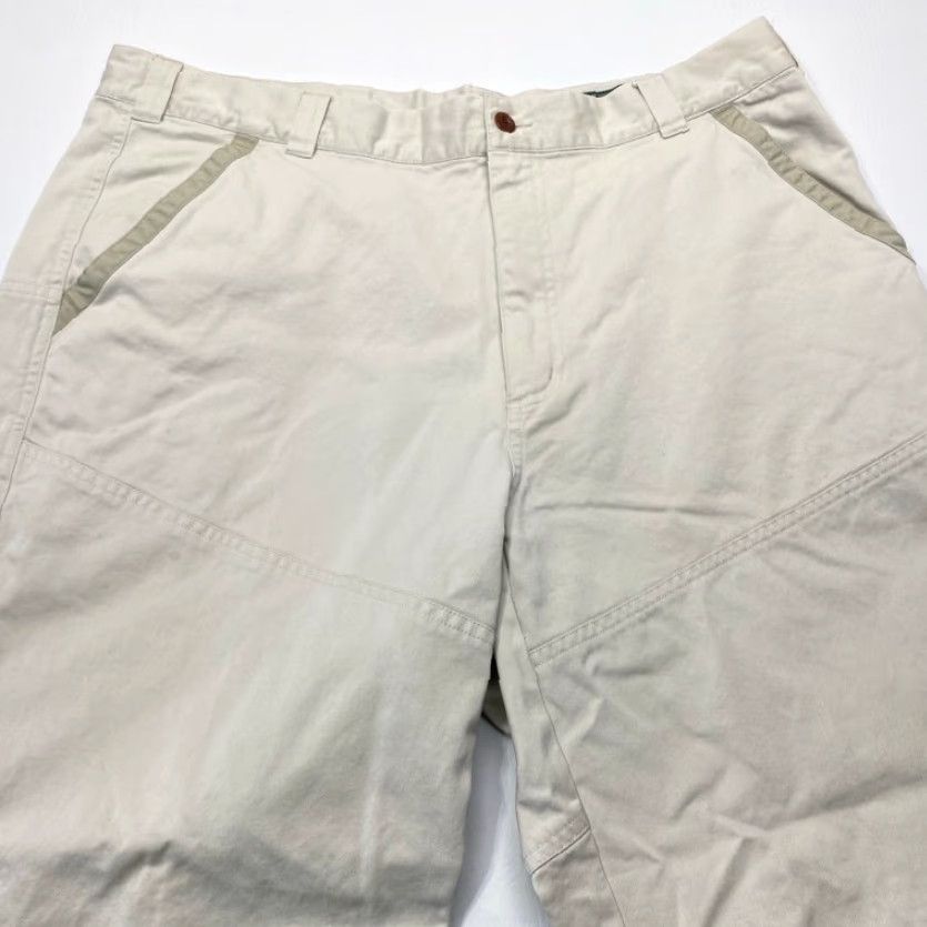 Orvis VINTAGE Orvis Mens 38x25.5 Heavy Cotton Twill Pants Trousers Khakis 8473 Tan Ivory Casual Workwear 90s Retro USA Mens Size US 38 / EU 54 - 3 Thumbnail