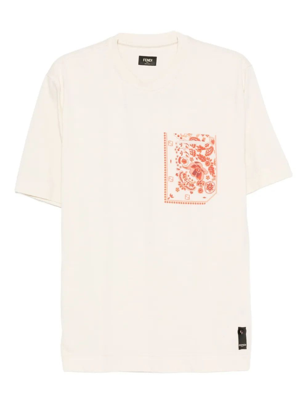 Fendi o1s1wg110526 T-Shirt in White Size US M / EU 48-50 / 2 - 1 Thumbnail
