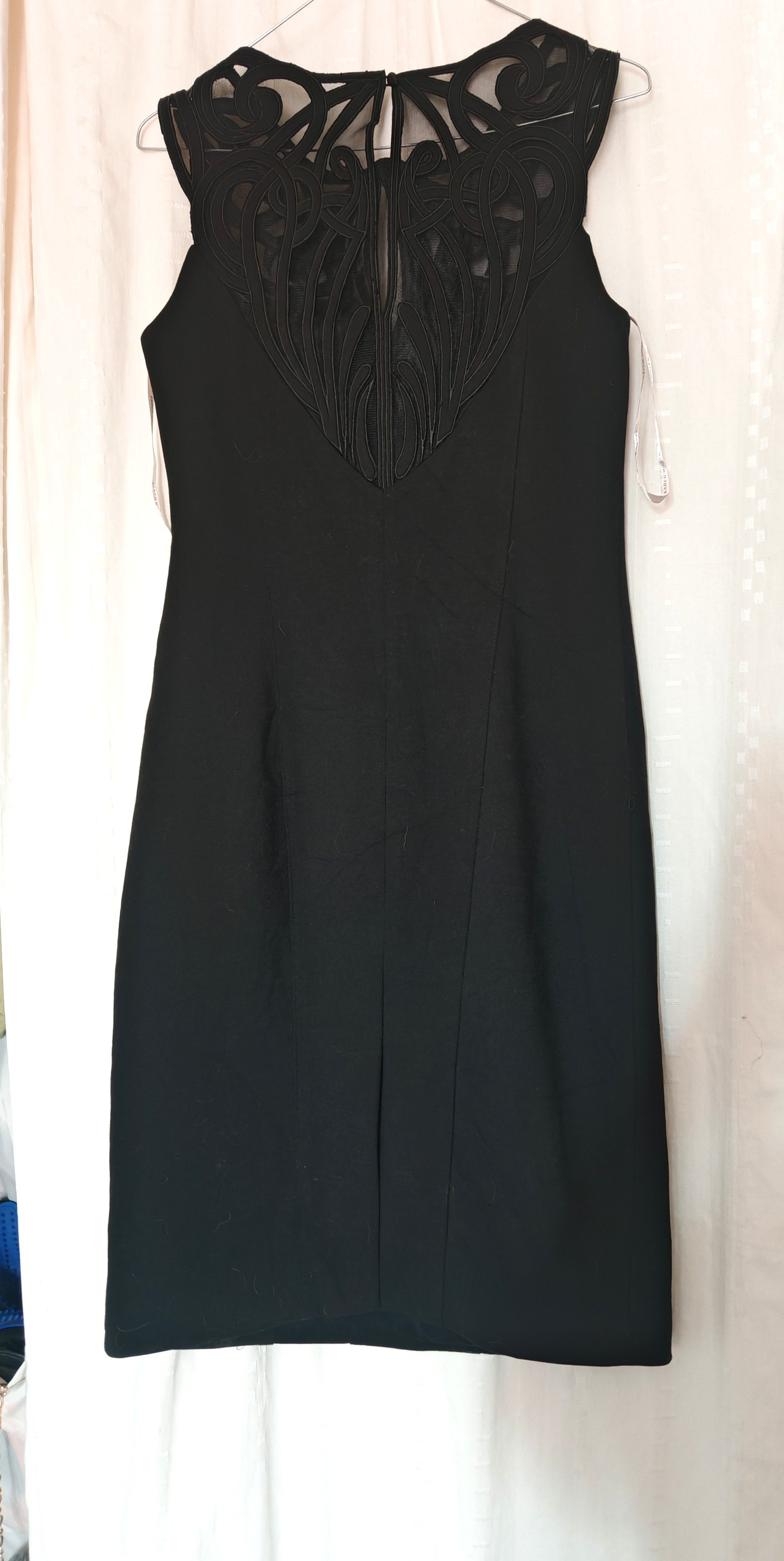 Karen Millen VTG Karen Millen Wool Sheer Mesh Sweetheart Neckline Dress Size M / US 6-8 / IT 42-44 - 6 Thumbnail