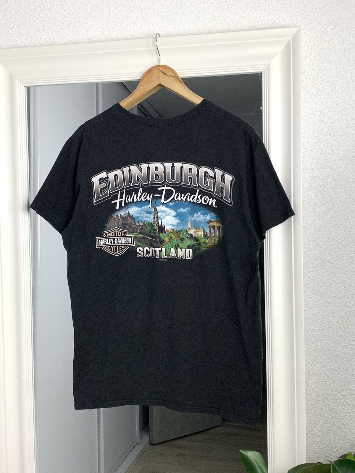 Harley Davidson Vintage HARLEY DAVIDSON Tee Edinburg 3D Emblem Graphic Size US L / EU 52-54 / 3 - 1 Thumbnail
